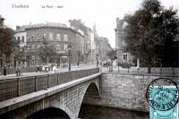 carte postale ancienne de Charleroi Le Pont-Neuf