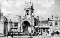carte postale ancienne de Liège Exposition 1905 - Grand Hall