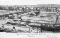 carte postale ancienne de Liège Exposition Universelle et Internationale de Liège 1905 - Panorama