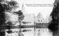 carte postale ancienne de Liège Exposition Universelle Liège 1905 - Palais de l'Afrique, des Beaux Arts et du Ca