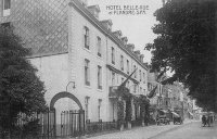 carte postale ancienne de Spa Hôtel Belle-Vue et Flandre
