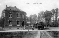 carte postale ancienne de Geer Arrêt du tram