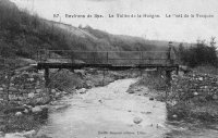 carte postale ancienne de Spa La Vallée de la Hoëgne - Le Pont de la Vecquée