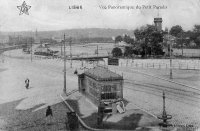 carte postale ancienne de Liège Vue panoramique du petit Paradis