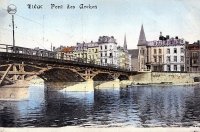 carte postale ancienne de Liège Pont des Arches