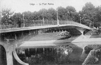 carte postale ancienne de Liège Le Pont Mativa