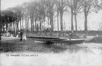 carte postale ancienne de Herstal Le Canal, pont n°4