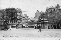 carte postale de Liège Pont d'Avroy