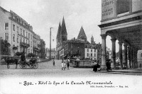 carte postale ancienne de Spa Hôtel de Spa et la Cascade Monumentale
