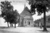 carte postale ancienne de Huy Eglise Notre Dame de la Sarte