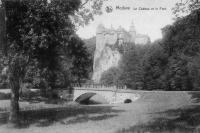 carte postale ancienne de Modave Le Château et le Pont