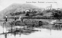 carte postale ancienne de Rochehaut La Passerelle de Frahan