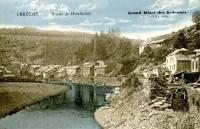 carte postale ancienne de Laroche Route de Houffalize