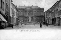 carte postale ancienne de Saint-Hubert L'Hôtel de ville