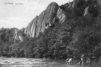carte postale ancienne de Houffalize Le Hérou - Les roches