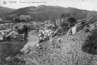 carte postale ancienne de Laroche Vue prise de la vieille route de Villez