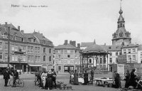 carte postale de Namur Place d'Armes et Beffroi