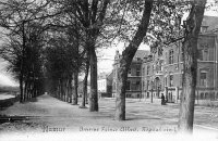 carte postale de Namur Avenue Prince Albert, Hôpital civil
