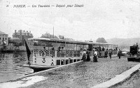 carte postale de Namur Les Touristes - Départ pour Dinant