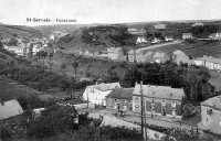 carte postale ancienne de St-Servais Panorama