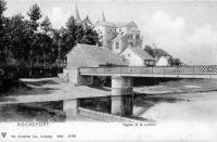 carte postale ancienne de Rochefort L'église et la Lomme