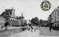 carte postale de Namur Place de la gare