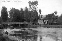 carte postale ancienne de Han-sur-Lesse Le Pont de la Lesse