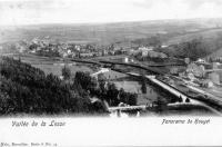 carte postale ancienne de Houyet Panorama de Houyet