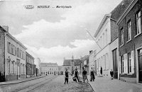 carte postale ancienne de Herzele Marktplaats