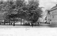 carte postale ancienne de Gand Place des Armes