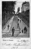carte postale ancienne de Grammont Escaliers de la Montagne