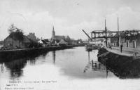 carte postale ancienne de Zelzate Le vieux Canal