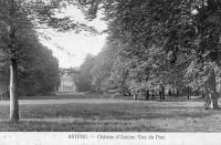 carte postale ancienne de Astene Château d'Astène - Vue du parc