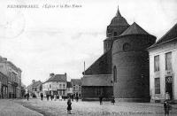 carte postale ancienne de Nederbrakel L'Eglise et la rue Haute