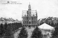 carte postale ancienne de Audenarde La Grand Place et l'hôtel de ville