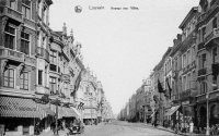 carte postale ancienne de Louvain Avenue des alliés