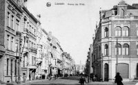carte postale ancienne de Louvain Avenue des alliés