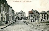 carte postale ancienne de Ruisbroek Place Communale