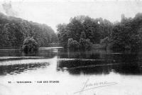 carte postale ancienne de Tervueren Vue des étangs