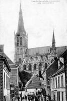 postkaart van Alsemberg Escalier de l'église paroissiale