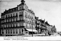 carte postale ancienne de Wenduyne Grand Hôtel des Familles