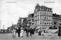 carte postale ancienne de Blankenberge L'hôtel Continental