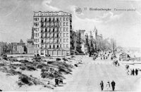 carte postale ancienne de Blankenberge Panorama général