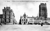 postkaart van Veurne L'ancien pavillon des officiers espagnols et le théatre