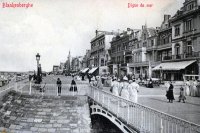 carte postale ancienne de Blankenberge Digue de mer
