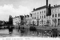 carte postale ancienne de Bruges Le Quai Sainte-Anne