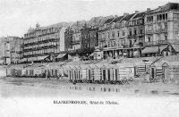carte postale ancienne de Blankenberge Hôtel de l'Océan