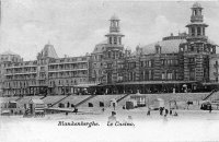 carte postale ancienne de Blankenberge Le Casino
