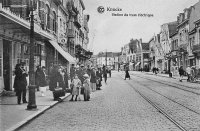 carte postale ancienne de Knokke Station du Tram électrique