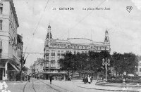 carte postale ancienne de Ostende La Place Marie-José